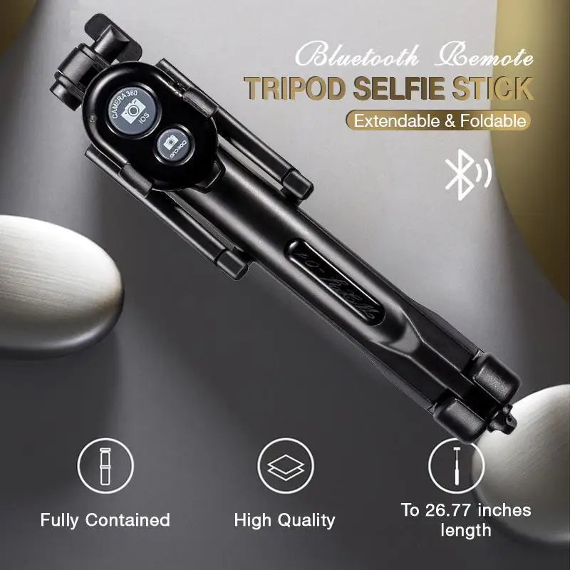 Bluetooth Remote Tripod Selfie Stick Portable Selfie Stick Original Foldable Tripod Monopod Bluetooth With Wireless Button Shutt
Bluetooth Remote Tripod Selfie Stick Portable Selfie Stick Original Foldable Tripod Monopod Bluetooth With Wireless Button Shutt