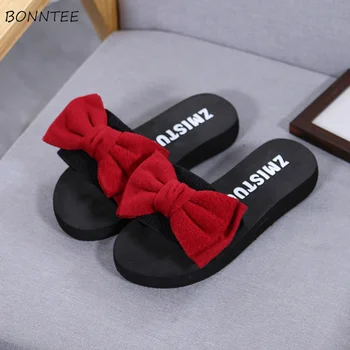Summer Slippers Women Solid Lovely Bow House Slipper Indoor Outdoor Shoes Womens Simple Fashion Skid Proof Wedges Ladies Slides
Summer Slippers Women Solid Lovely Bow House Slipper Indoor Outdoor Shoes Womens Simple Fashion Skid Proof Wedges Ladies Slides