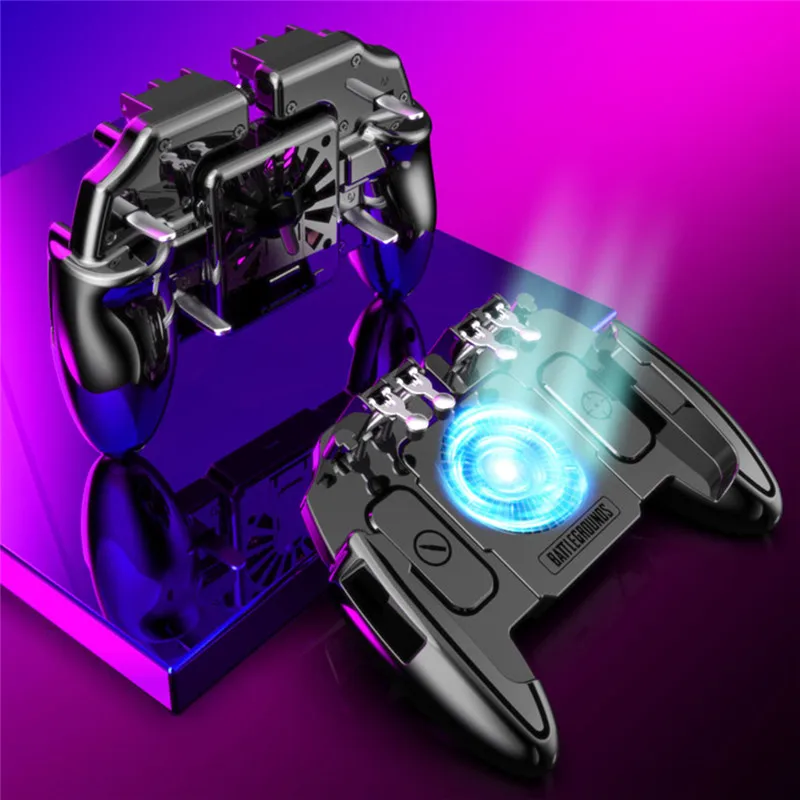 2019 Six Finger Mobile Gamepad Game PUBG Controller For Mobile Phone Game Joystick with Heat Dissipation Function Wholesale
2019 Six Finger Mobile Gamepad Game PUBG Controller For Mobile Phone Game Joystick with Heat Dissipation Function Wholesale