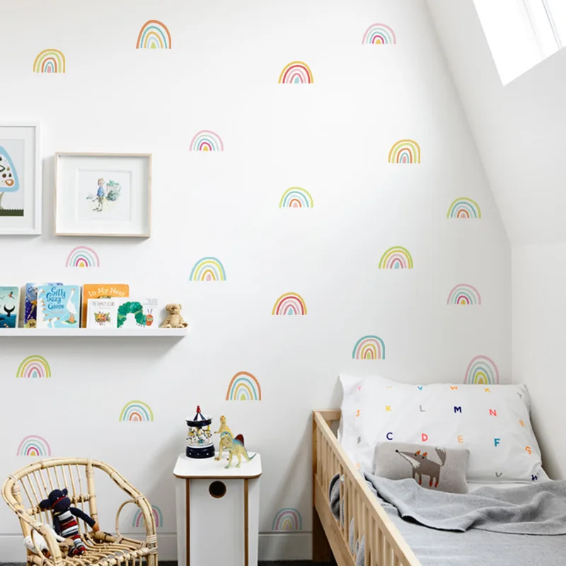 Cartoon Rainbow Wall Sticker Room Decoration Colorful PVC Baby Children Wall stickers For Kids Rooms Bedroom Mural Wall Decals 
Cartoon Rainbow Wall Sticker Room Decoration Colorful PVC Baby Children Wall stickers For Kids Rooms Bedroom Mural Wall Decals
