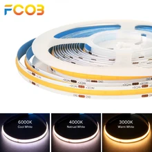 New FCOB LED Light Strip 384 528 LEDs COB Led Lights High Density Flexible Warm Nature Cool White RA90 Linear Dimmable DC12V 24V
New FCOB LED Light Strip 384 528 LEDs COB Led Lights High Density Flexible Warm Nature Cool White RA90 Linear Dimmable DC12V 24V