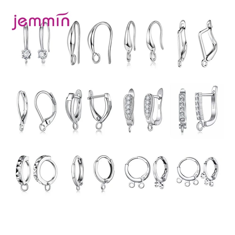 

12 Pairs Lots 925 Sterling Silver Diy Earring Components Jewelry Making Supplies Jewelry Accessories Bulk Items Wholesale