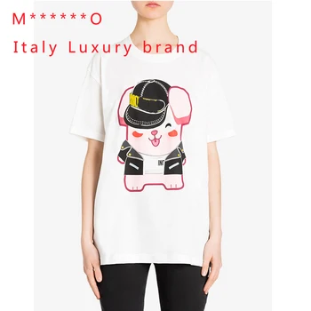 2020 Summer Cotton T shirt Ainmal Print Brand WhiteTshirt Female Tee Tops
2020 Summer Cotton T shirt Ainmal Print Brand WhiteTshirt Female Tee Tops