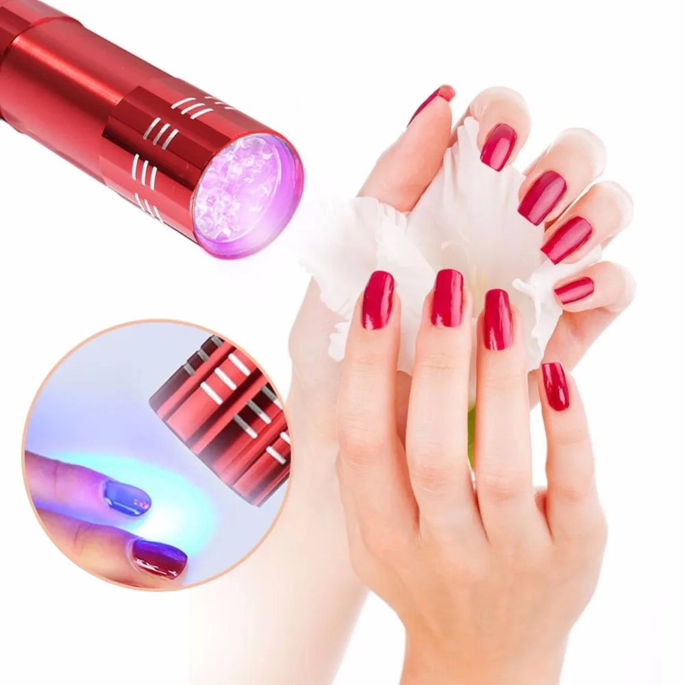 UV Gel Curing Lamp Portability Nail Dryer 9 LED Flashlight Currency Detector Practical Nail Dryers
UV Gel Curing Lamp Portability Nail Dryer 9 LED Flashlight Currency Detector Practical Nail Dryers