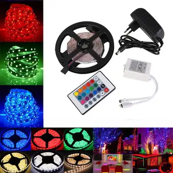 Festival LED Light EU Plug String Remote Controls Fairy Lights 24Keypads Strip RGB Bulb 5m Control Bright Dimmable 5050 SMD 6W
Festival LED Light EU Plug String Remote Controls Fairy Lights 24Keypads Strip RGB Bulb 5m Control Bright Dimmable 5050 SMD 6W