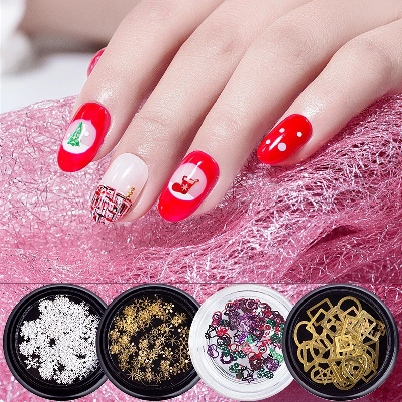 1 Box Nail Art Decorations Metal Snowflakes Nail Glitter Sequin Mixed Design Christmas 3D Jewelry Nails Accessories for Manicure
1 Box Nail Art Decorations Metal Snowflakes Nail Glitter Sequin Mixed Design Christmas 3D Jewelry Nails Accessories for Manicure