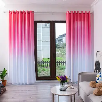 2PC/set Modern Window Treatments Voile Curtain Simple Gradient Curtain Europe Yarn Window Tulle Curtains For Living Room Kitchen
2PC/set Modern Window Treatments Voile Curtain Simple Gradient Curtain Europe Yarn Window Tulle Curtains For Living Room Kitchen