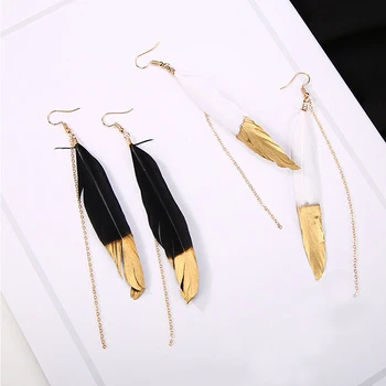 Popular Women Earrings Tassel Rhinestone Chain Feather Long Earrings Long Chain Pendant Earrings Women Fashion Jewelry Bohemian
Popular Women Earrings Tassel Rhinestone Chain Feather Long Earrings Long Chain Pendant Earrings Women Fashion Jewelry Bohemian