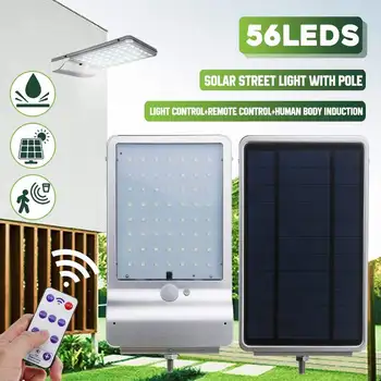 Mising Solar Street Light 56LEDs 6 Modes Aluminum Alloy Waterproof IP65 Light Control+Remote Control+PIR Human Body Induction
Mising Solar Street Light 56LEDs 6 Modes Aluminum Alloy Waterproof IP65 Light Control+Remote Control+PIR Human Body Induction