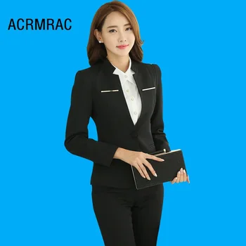 Women suits Slim autumn winter Solid color jacket Pants 2-piece set OL Formal Women pants suits Woman set suits 8186
Women suits Slim autumn winter Solid color jacket Pants 2-piece set OL Formal Women pants suits Woman set suits 8186