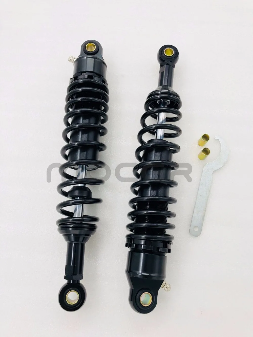 2 pcs spring 7 Universal 340mm mm Spring Nitrogen Rear Shock Absorber Motorcycle for Honda cb400 yamaha suzuki Black
2 pcs spring 7 Universal 340mm mm Spring Nitrogen Rear Shock Absorber Motorcycle for Honda cb400 yamaha suzuki Black