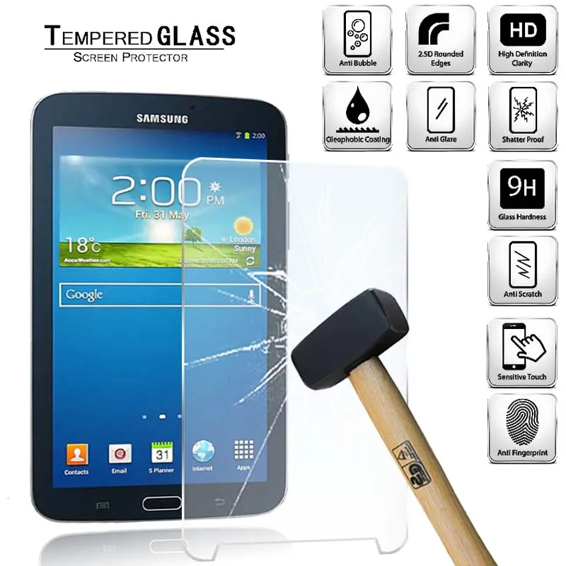 Tablet Tempered Glass Screen Protector Cover for Samsung Galaxy Tab 3 7.0 T210 T211 P3200 Tablet Explosion-Proof Tempered Film
Tablet Tempered Glass Screen Protector Cover for Samsung Galaxy Tab 3 7.0 T210 T211 P3200 Tablet Explosion-Proof Tempered Film