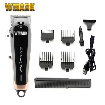 WMARK Plus USB Professional Cordless Hair Clipper 6500-7000 Rpm Hair Trimmer Adjustable Cutting Lever 10W Power 
WMARK Plus USB Professional Cordless Hair Clipper 6500-7000 Rpm Hair Trimmer Adjustable Cutting Lever 10W Power