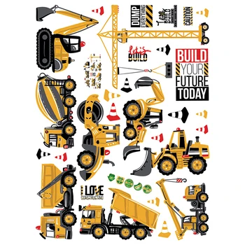 Cartoon Wall Stickers Excavator Construction Display Nursery Kids Room Background Decorations Sticky Decals
Cartoon Wall Stickers Excavator Construction Display Nursery Kids Room Background Decorations Sticky Decals