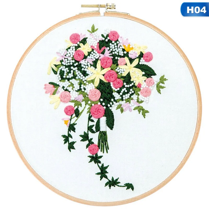 Hanging Painting Home Decor Flower Bouquet DIY For Beginner Handcraft Embroidery Needlework Cross Stitch with Hoop Material
Hanging Painting Home Decor Flower Bouquet DIY For Beginner Handcraft Embroidery Needlework Cross Stitch with Hoop Material