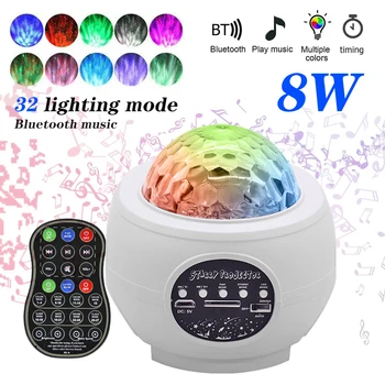 Romantic Colorful Starry Sky Ocean Projector Night Light Remote Control Ocean Wave Projection Lamp with Bluetooth Music Speaker
Romantic Colorful Starry Sky Ocean Projector Night Light Remote Control Ocean Wave Projection Lamp with Bluetooth Music Speaker