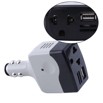 12v/24v to 220V Universal Auto Car DC to AC Power Converter Adapter USB Outlet Charger Built-in cooling vents
12v/24v to 220V Universal Auto Car DC to AC Power Converter Adapter USB Outlet Charger Built-in cooling vents