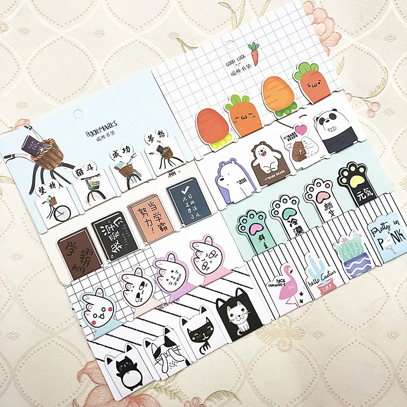 12PCS/Set Magnetic Bookmark Unicorn Cute Cats Dogs Cartoon Animals Bear Daily Magnet Book Mark Children Gift Bookmarks for books 
12PCS/Set Magnetic Bookmark Unicorn Cute Cats Dogs Cartoon Animals Bear Daily Magnet Book Mark Children Gift Bookmarks for books