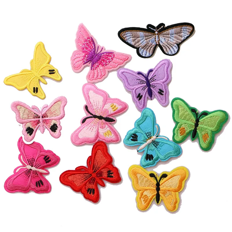 2 Pcs Colorful butterfly icon Embroidered Iron on Patches for Clothing DIY Stripes Clothes Patchwork Stickers Custom Badges 
2 Pcs Colorful butterfly icon Embroidered Iron on Patches for Clothing DIY Stripes Clothes Patchwork Stickers Custom Badges
