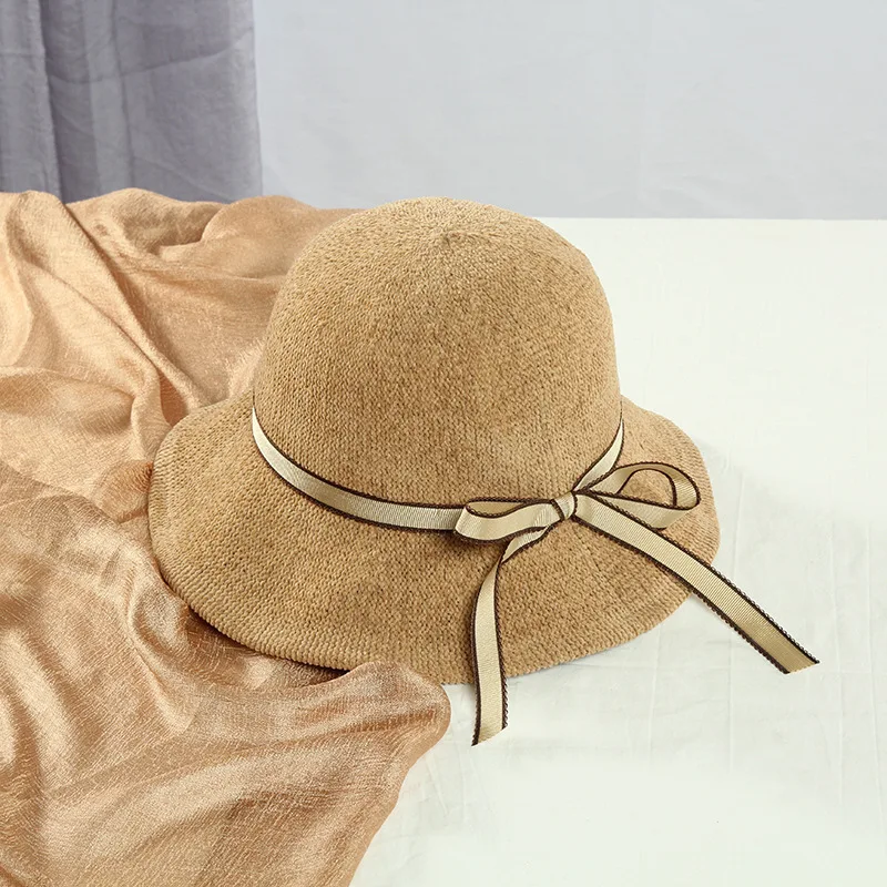 New Fisherman Hat pretty lady Autumn winter joker bow-knitted basin hat outdoor leisure holiday fashion sunshade bucket hats
New Fisherman Hat pretty lady Autumn winter joker bow-knitted basin hat outdoor leisure holiday fashion sunshade bucket hats