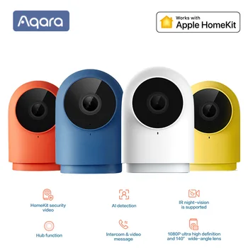 

Aqara G2H Smart Camera Gateway Edition Wifi Smart Home Wireless Zigbee Linkage Hub IP 1080P Camera g2h Work with Apple Homekit