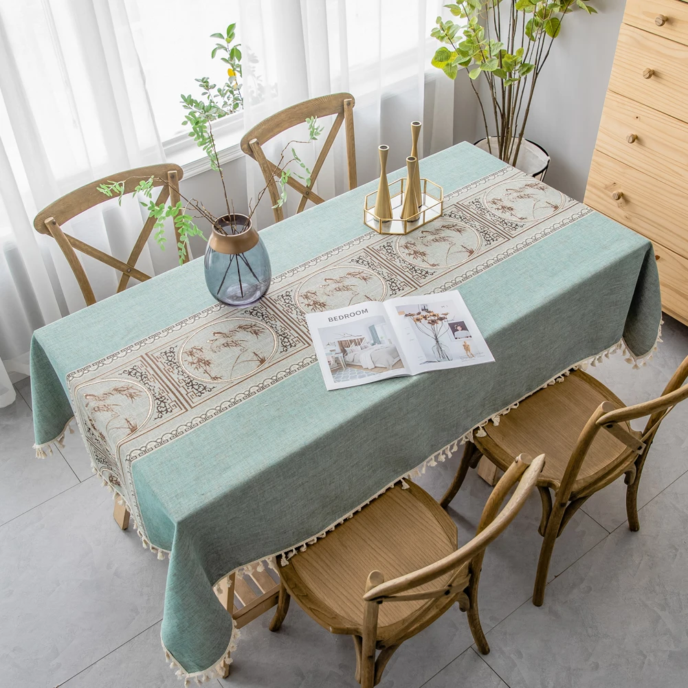 Cotton Linen Tablecloth With Tassel Waterproof Oilproof Thick Rectangular Tablecloth Wedding Dining Table Cover Tea Table Cloth
Cotton Linen Tablecloth With Tassel Waterproof Oilproof Thick Rectangular Tablecloth Wedding Dining Table Cover Tea Table Cloth