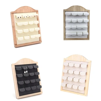 Wood Jewelry Display Hanging Stand Holder Rack for Stud Earrings Dangle Earrings Stand - 32Holes Solid Bamboo Wood
Wood Jewelry Display Hanging Stand Holder Rack for Stud Earrings Dangle Earrings Stand - 32Holes Solid Bamboo Wood