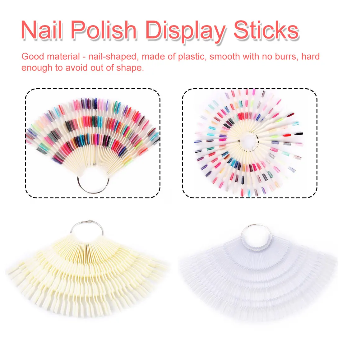 Nail Art Tool False Nail Tips Fan-Shape Polish Practice Board Nail Palette Display Board 3 in 1 Nail Polish Display Sticks
Nail Art Tool False Nail Tips Fan-Shape Polish Practice Board Nail Palette Display Board 3 in 1 Nail Polish Display Sticks