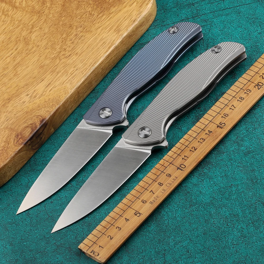 Nouveau brise-glace F95, Flipper à roulement à billes TC4, manche en titane, lame D2, tactique de Camp en plein air, outil EDC,
Nouveau brise-glace F95, Flipper à roulement à billes TC4, manche en titane, lame D2, tactique de Camp en plein air, outil EDC,