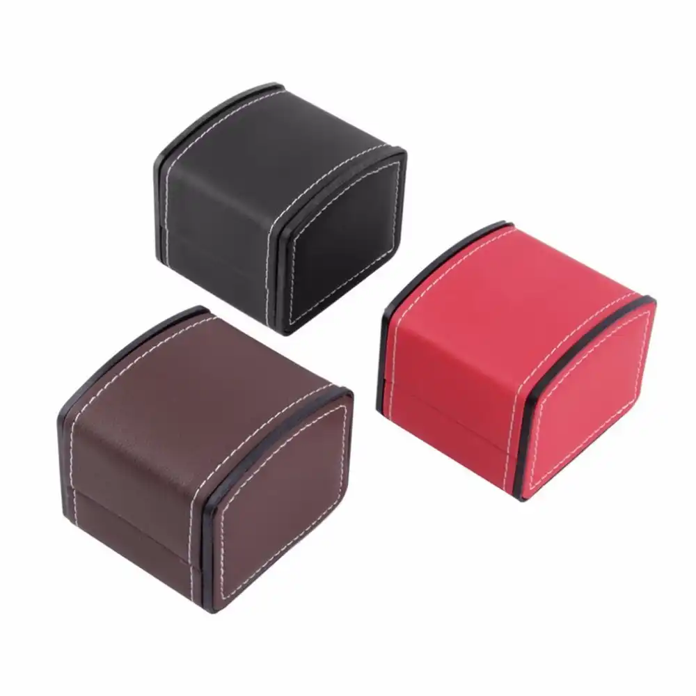 box display case boxes watches jewelry leather storage holder