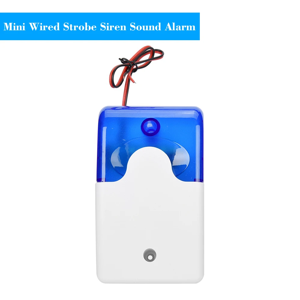 110dB Mini Wired Strobe Siren Sound Alarm Strobe Flashing Red Light Sound Siren for Home Security Protect Alarm System
110dB Mini Wired Strobe Siren Sound Alarm Strobe Flashing Red Light Sound Siren for Home Security Protect Alarm System