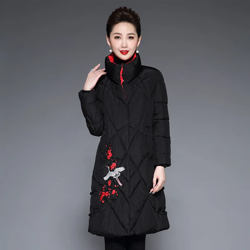 2019 Middle-aged Winter Mid-length down Jacket Cotton-padded Clothes Warm Coat Kuotaitai Nobility Western Style Large Size Cotto
2019 Middle-aged Winter Mid-length down Jacket Cotton-padded Clothes Warm Coat Kuotaitai Nobility Western Style Large Size Cotto