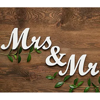 1set/lot Mr & Mrs WEDDING LETTERS White/Black Mr AND Mrs Letters Sign Gift Wedding Decoration
1set/lot Mr & Mrs WEDDING LETTERS White/Black Mr AND Mrs Letters Sign Gift Wedding Decoration