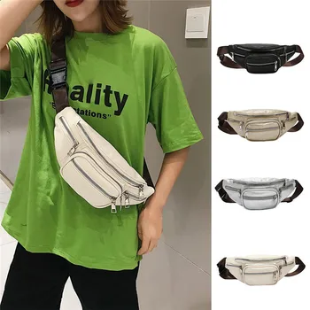 New Waist Bags Women Leather Fanny Pack Female Belt Bag Fashion Geometric Waist Packs Laser Designer Chest Phone Pouch #40
New Waist Bags Women Leather Fanny Pack Female Belt Bag Fashion Geometric Waist Packs Laser Designer Chest Phone Pouch #40