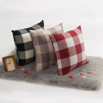 Linen Plaid Pillow Cover 50*50cm Cushion Covers Decorative Pillows For Room Decoration Living Cushions Sofa Throw Pillowcase
Linen Plaid Pillow Cover 50*50cm Cushion Covers Decorative Pillows For Room Decoration Living Cushions Sofa Throw Pillowcase