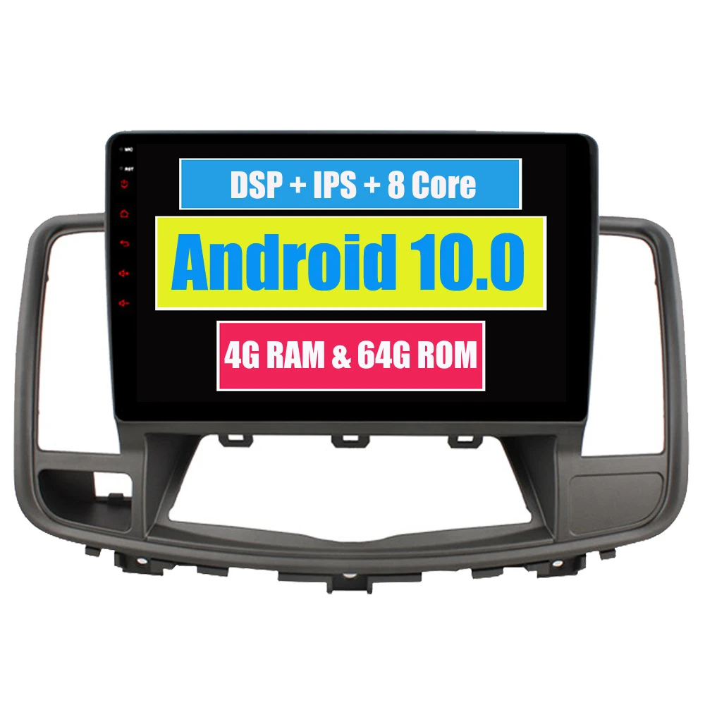 RoverOne Android 10 Автомобильная Мультимедийная система для Nissan Teana 2008 2012 Octa Core 4G + 64G