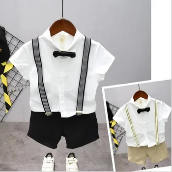 Baby Cotton gentleman suit Leisure Sports Toddler Kids Boys Summer Clothes Size 2 3 4 5 6 7Year Children Clothing Set 
Baby Cotton gentleman suit Leisure Sports Toddler Kids Boys Summer Clothes Size 2 3 4 5 6 7Year Children Clothing Set