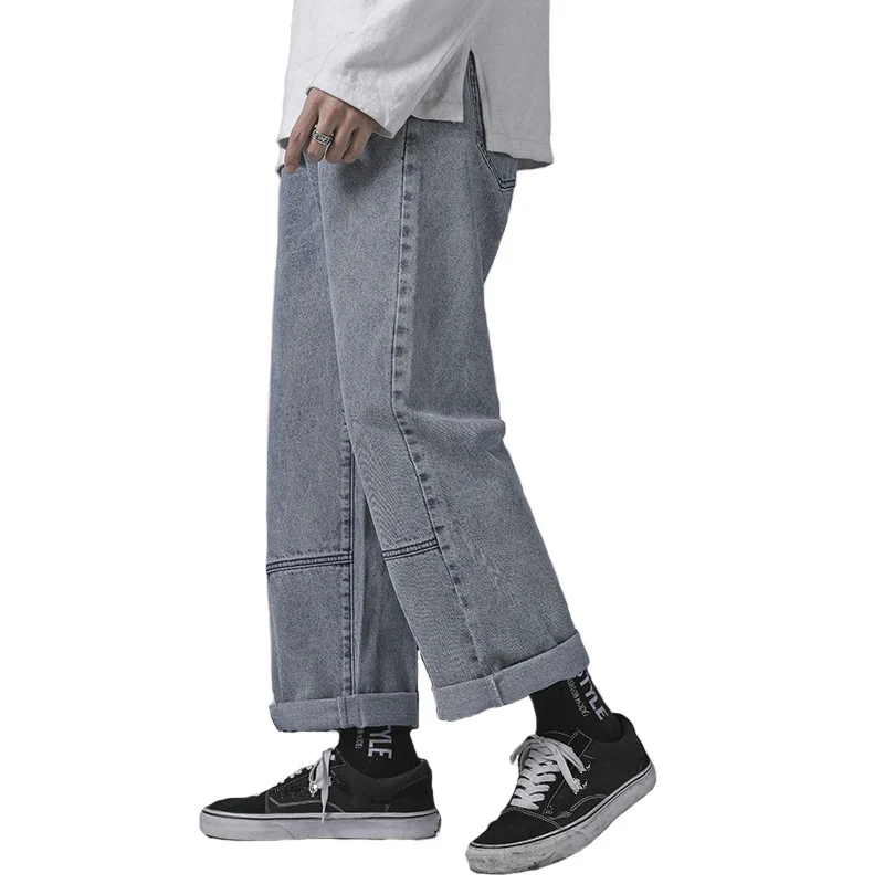 Mens Jean Loose Solid Patchwork Man Casual Jeans Straight Hip Hop Streetwear Personal Quality Male Fashion 2020 New Clothing
Mens Jean Loose Solid Patchwork Man Casual Jeans Straight Hip Hop Streetwear Personal Quality Male Fashion 2020 New Clothing