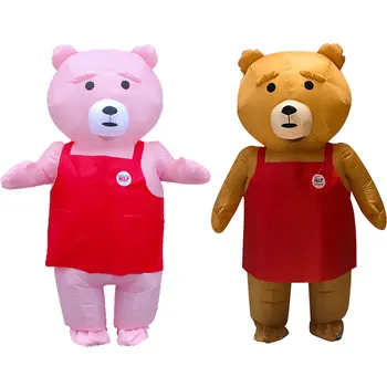 Adult Inflatable Costume Teddy Bear Mascot Pink Brown Lovely Teddy Bear Mascot party Costume Christmas Carnaval Ainme Cosplay
Adult Inflatable Costume Teddy Bear Mascot Pink Brown Lovely Teddy Bear Mascot party Costume Christmas Carnaval Ainme Cosplay