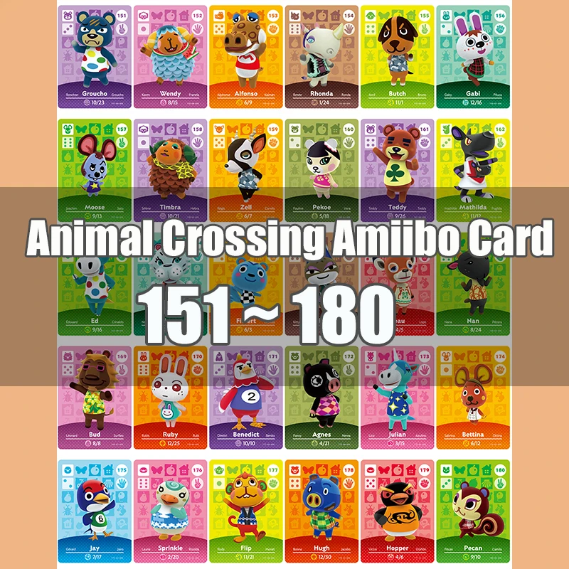 Animal Crossing Amiibo Card Animal Crossing New Horizons Game Series 2 Nfc Card 151 To 180 Work For NS Games Fast Shipping
Animal Crossing Amiibo Card Animal Crossing New Horizons Game Series 2 Nfc Card 151 To 180 Work For NS Games Fast Shipping