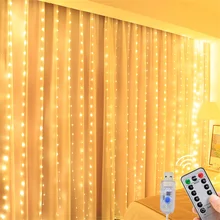 3M LED USB String Lights Fairy Festoon Remote Control Garland Curtain on The Window Christmas Decorations for Home Room Kerst
3M LED USB String Lights Fairy Festoon Remote Control Garland Curtain on The Window Christmas Decorations for Home Room Kerst
