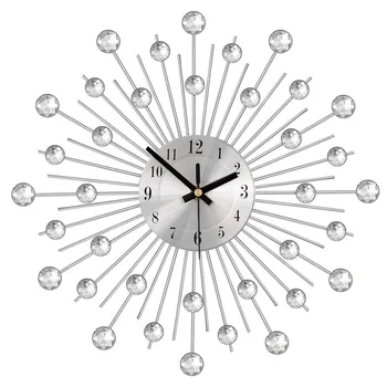 silver crystal metal wall clock original vintage metal home decoration clock WF106
silver crystal metal wall clock original vintage metal home decoration clock WF106