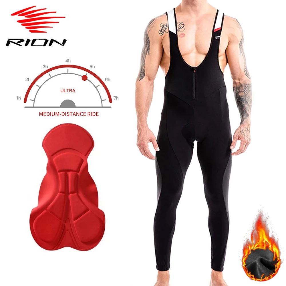 RION Men Winter Long Cycling Pants Bib Gel Pad Bike Trousers MTB Enduro Bicycle Wear Tights Mountain Downhill Pants Leggings
RION Men Winter Long Cycling Pants Bib Gel Pad Bike Trousers MTB Enduro Bicycle Wear Tights Mountain Downhill Pants Leggings