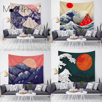 Waves/Mountains/Rivers Printed Wall Hanging Tapestry Sea Sun Totem Tapestries Beach Mat/Rug Art Paintings Bedspread Blanket
Waves/Mountains/Rivers Printed Wall Hanging Tapestry Sea Sun Totem Tapestries Beach Mat/Rug Art Paintings Bedspread Blanket