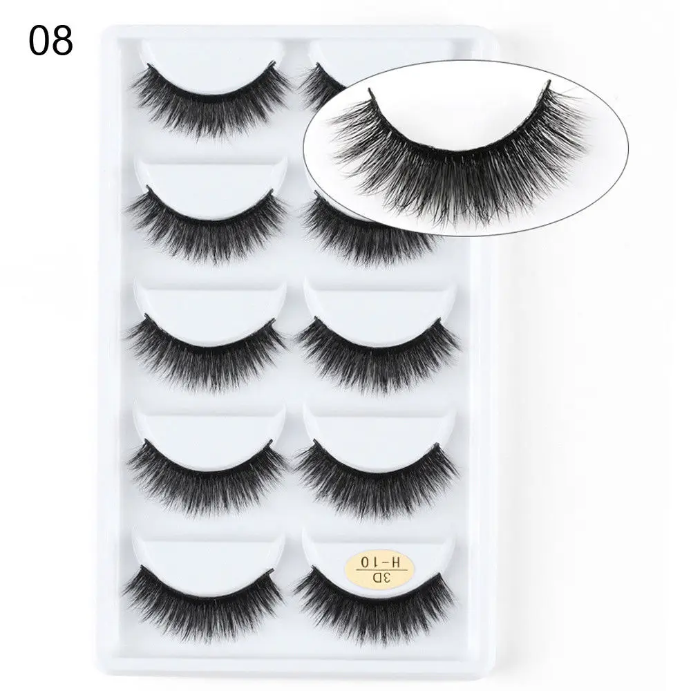 5 Pairs Natural False Eyelashes Long Makeup Fake Eye Lashes Dramatic Volume Lashes Makeup Eyelash Extension Tool Handmade
5 Pairs Natural False Eyelashes Long Makeup Fake Eye Lashes Dramatic Volume Lashes Makeup Eyelash Extension Tool Handmade