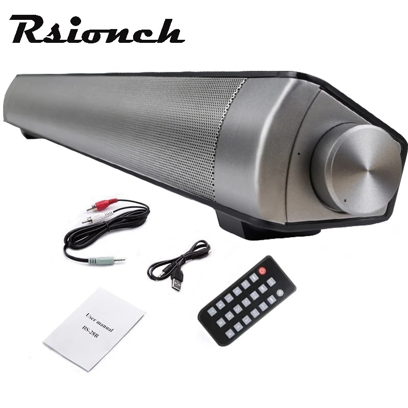 Rsionch Home Theater Sound System Bluetooth Soundbar Stereo Loudspeaker Wireless Speaker TV Sound bar PC Acoustic support AUX
Rsionch Home Theater Sound System Bluetooth Soundbar Stereo Loudspeaker Wireless Speaker TV Sound bar PC Acoustic support AUX