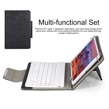7 Inch/10 Inch Flat Bluetooth Keyboard For Ipad Tablet Phone Three-network Universal Bluetooth Keyboard Leather Case
7 Inch/10 Inch Flat Bluetooth Keyboard For Ipad Tablet Phone Three-network Universal Bluetooth Keyboard Leather Case