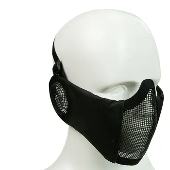 Foldable Tactical Half Face Protective Mask Mesh Lower Face Mask with Ear Protection for Military Paintball Hunting Airsoft
Foldable Tactical Half Face Protective Mask Mesh Lower Face Mask with Ear Protection for Military Paintball Hunting Airsoft