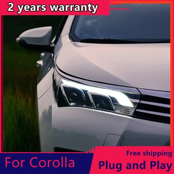 KOWELL Car Styling for Toyota Corolla Headlights 2014-2016 Altis LED Headlight DRL Bi Xenon Lens High Low Beam Parking Fog Lamp
KOWELL Car Styling for Toyota Corolla Headlights 2014-2016 Altis LED Headlight DRL Bi Xenon Lens High Low Beam Parking Fog Lamp