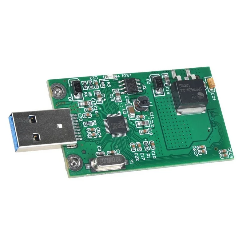 mSATA To USB3.0 Adapter Card Module Wi-Fi Adapter Mini PCIE mSATA SSD To USB 3.0 Flash Drive Converter AS99
mSATA To USB3.0 Adapter Card Module Wi-Fi Adapter Mini PCIE mSATA SSD To USB 3.0 Flash Drive Converter AS99